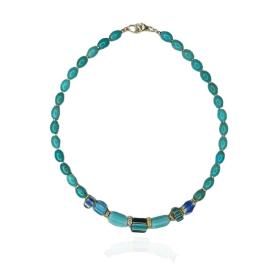 Eden Turquoise Barrel Necklace