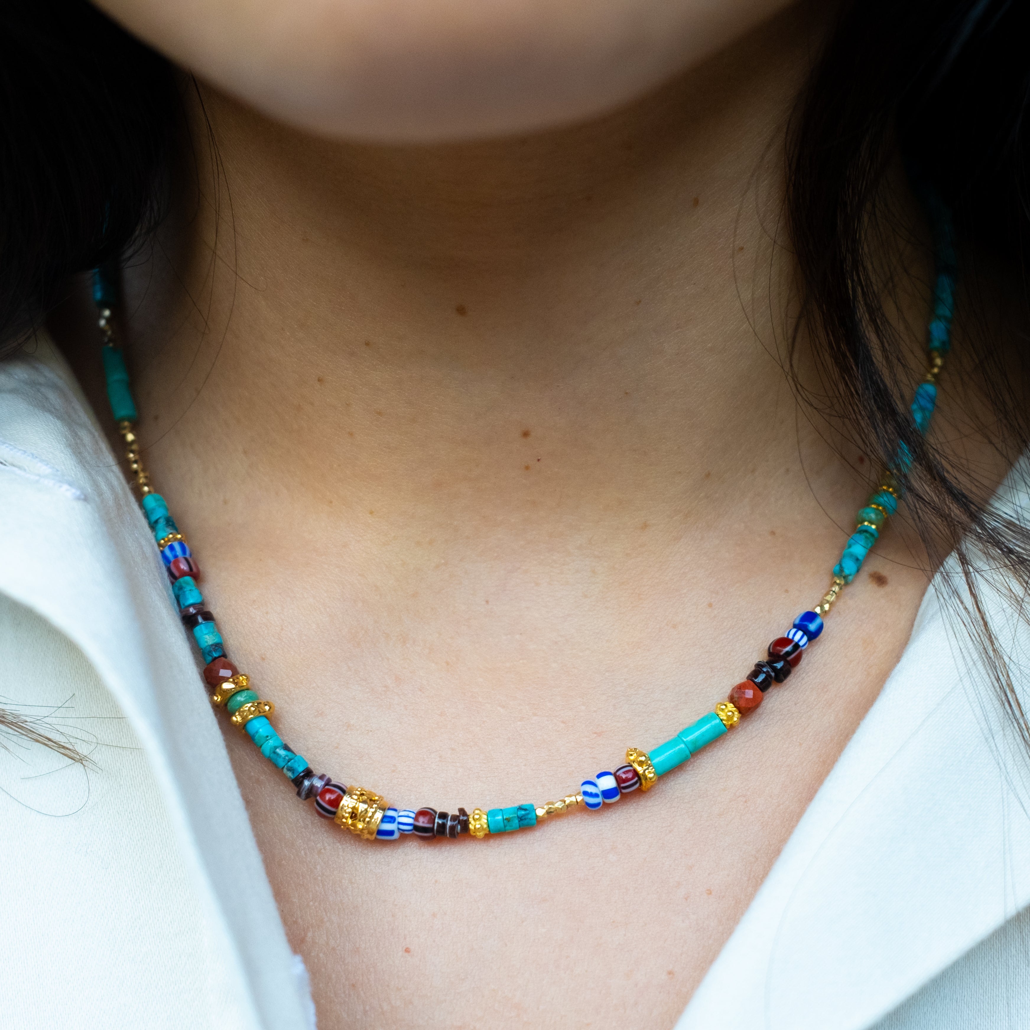 Stella Turquoise & Stone Necklace
