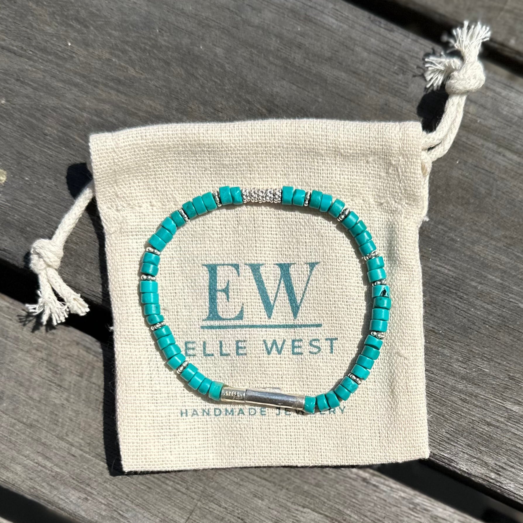 Age Turquoise & Sterling Bayonet Bracelet