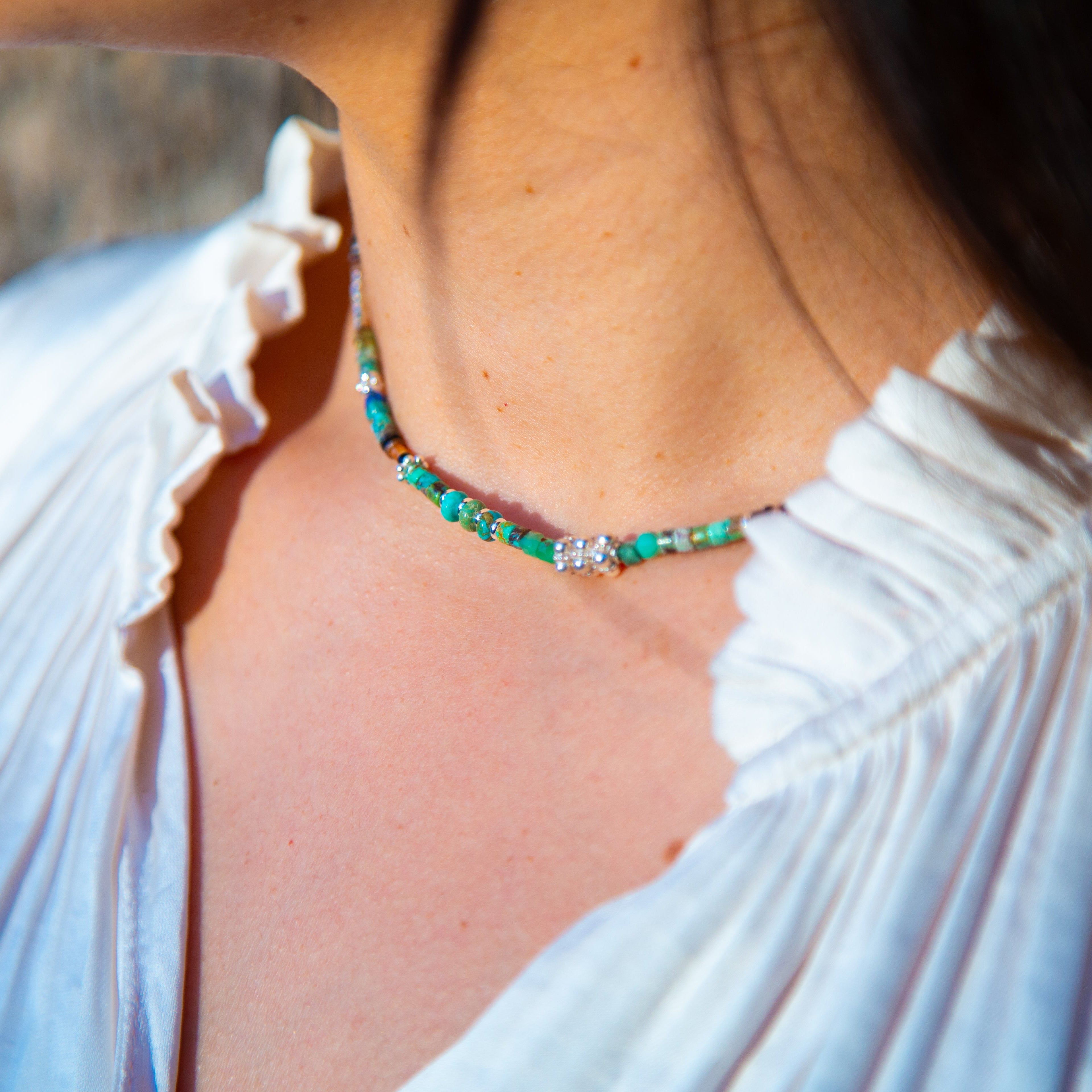 Ty Turquosie & Sterling Necklace