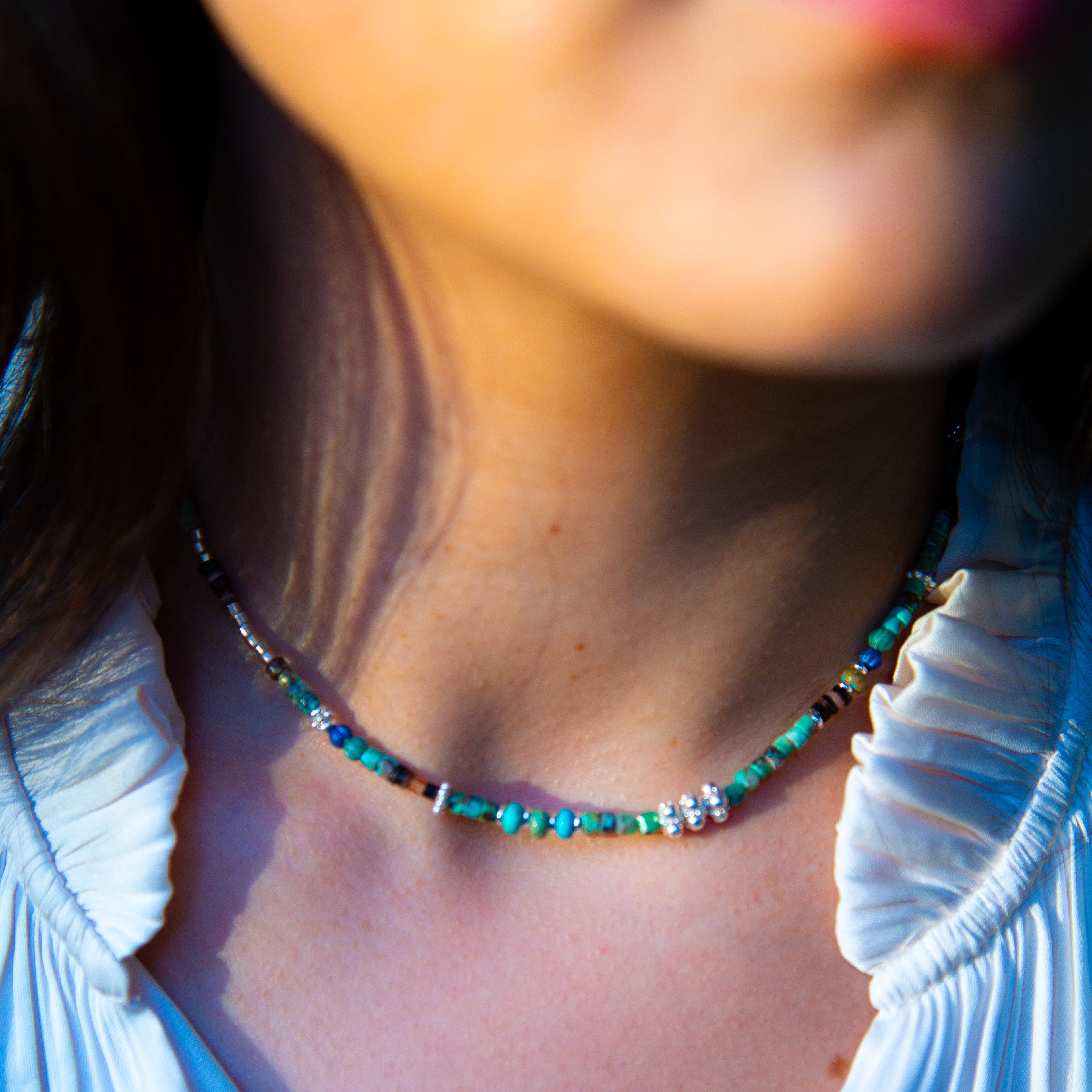 Ty Turquosie & Sterling Necklace