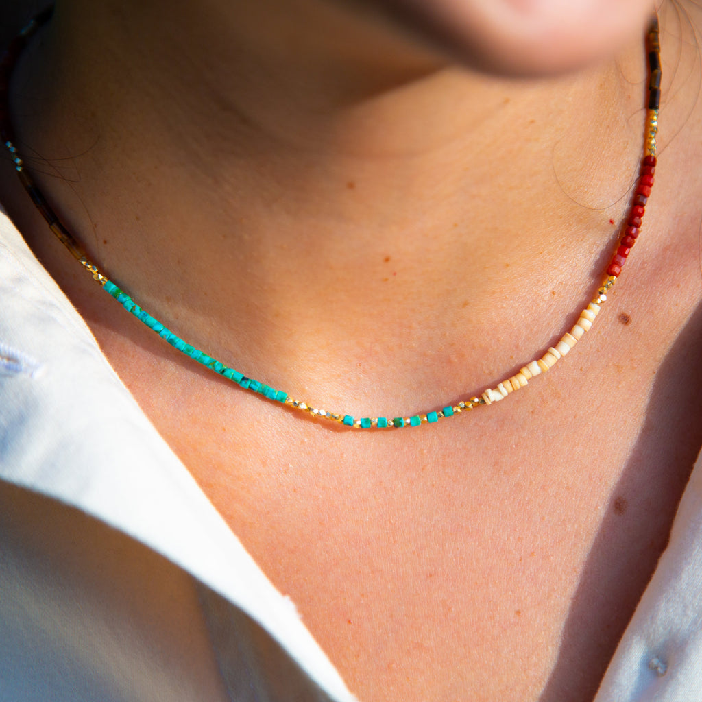 Nat Turquoise & Jasper Necklace