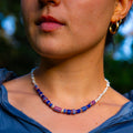 Samantha II Freshwater Nugget Pearls with African Trade Beads