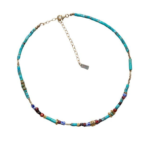 Mads Handstrung Turquoise Necklace