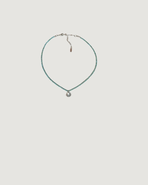 Age Turquosie & Sterling Charm Necklace
