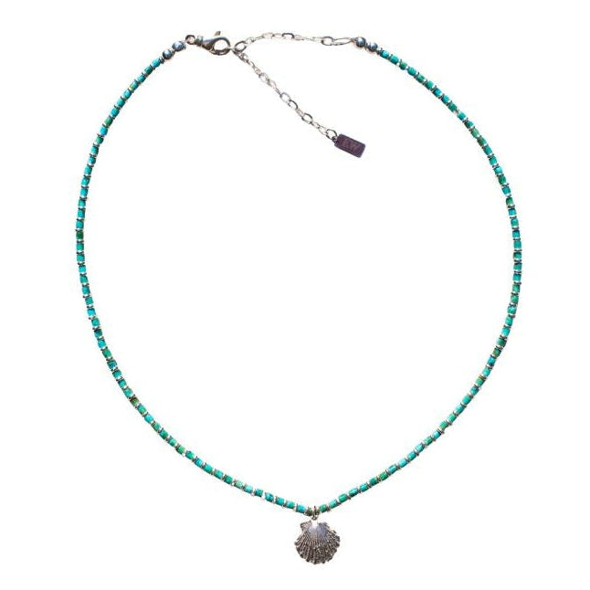 Age Turquosie & Sterling Charm Necklace