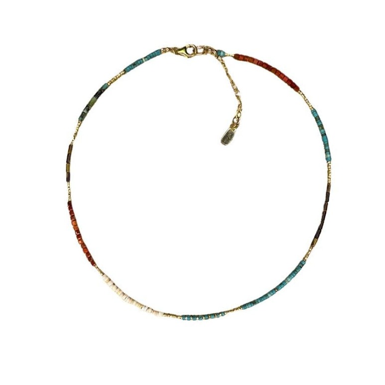 Nat Turquoise & Jasper Necklace