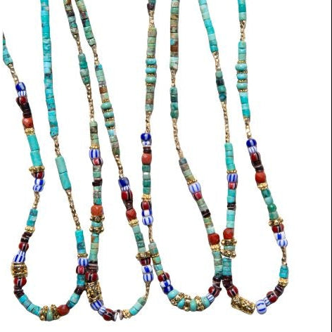 Mads Handstrung Turquoise Necklace